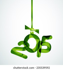 2015 Feliz concepto de Año Nuevo, festivo icono de Navidad
