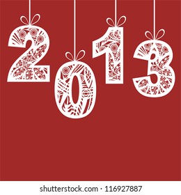 2015 happy new year pattern vector illustration