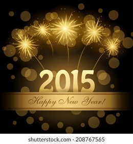 2015 Happy new year vector design