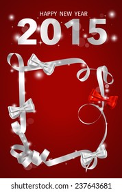 2015 Happy New Year. Vector illustration.