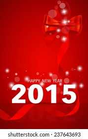 2015 Feliz Año Nuevo. Ilustración vectorial.