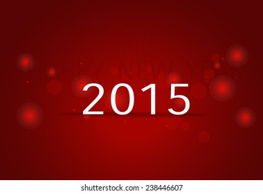 2015 Feliz Año Nuevo. Ilustración vectorial.