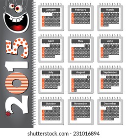 2015 happy smile calendar