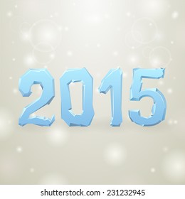 2015 Ice New Year gray and white spots background