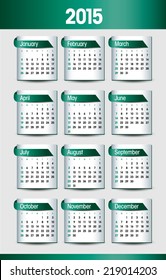 2015 Modern Calendar.