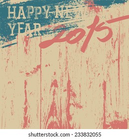 2015 New Year background retro styled 