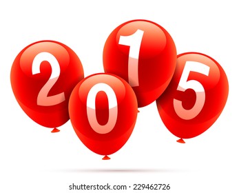 2015 New year balloons.