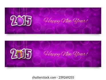 2015 New year banners