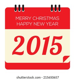 2015 New Year Calendar Vector Illustration