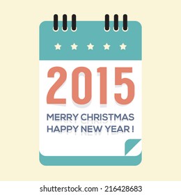 2015 New Year Calendar Vector Illustration