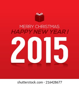 2015 New Year Card Vector Illustration
