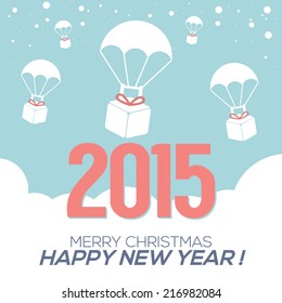 2015 New Year Card Vector Illustration