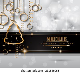 2015 New Year and Happy Christmas background for your flyers, invitation, party posters, greetings card, brochure cover or generic banners.