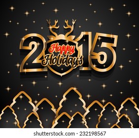 2015 New Year and Happy Christmas background for your flyers, invitation, party posters, greetings card, brochure cover or generic banners.