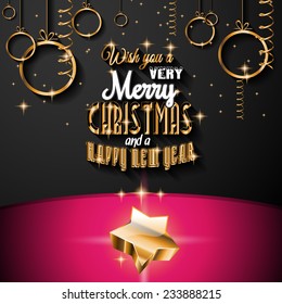 2015 New Year and Happy Christmas background for your flyers, invitation, party posters, greetings card, brochure cover or generic banners.
