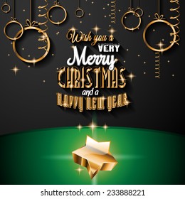 2015 New Year and Happy Christmas background for your flyers, invitation, party posters, greetings card, brochure cover or generic banners.
