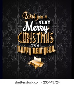 2015 New Year and Happy Christmas background for your flyers, invitation, party posters, greetings card, brochure cover or generic banners.