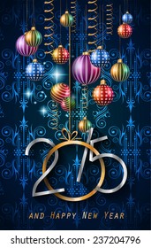 2015 New Year and Happy Christmas background for your flyers, invitation, party posters, greetings card, brochure cover or generic banners.