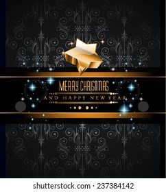 2015 New Year and Happy Christmas background for your flyers, invitation, party posters, greetings card, brochure cover or generic banners.