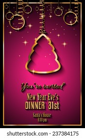 2015 New Year and Happy Christmas background for your flyers, invitation, party posters, greetings card, brochure cover or generic banners.