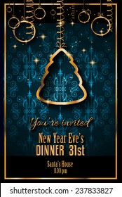 2015 New Year and Happy Christmas background for your flyers, invitation, party posters, greetings card, brochure cover or generic banners.