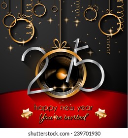 2015 New Year and Happy Christmas background for your flyers, invitation, party posters, greetings card, brochure cover or generic banners
