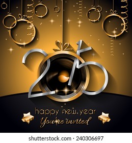 2015 New Year and Happy Christmas background for your flyers, invitation, party posters, greetings card, brochure cover or generic banners.