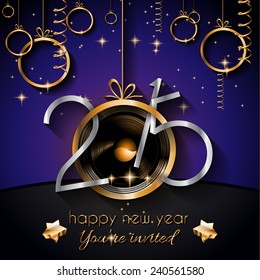 2015 New Year and Happy Christmas background for your flyers, invitation, party posters, greetings card, brochure cover or generic banners.