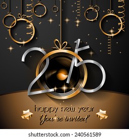 2015 New Year and Happy Christmas background for your flyers, invitation, party posters, greetings card, brochure cover or generic banners.