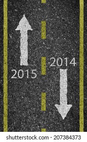 2015 New Year road and asphalt background texture with some fine grain in it of vector