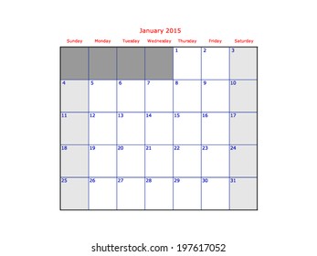 2015 Planner Calendar