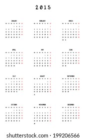 2015 Planner Calendar