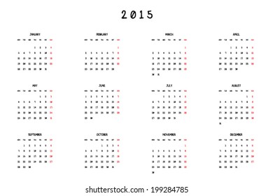 2015 Planner Calendar