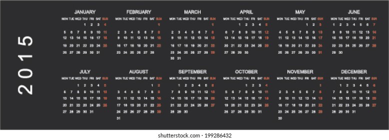 2015 Planner Calendar