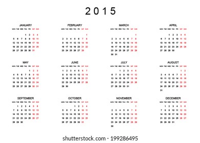 2015 Planner Calendar