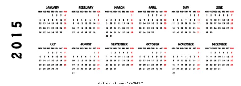2015 Planner Calendar