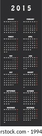 2015 Planner Calendar