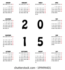2015 Planner Calendar