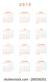 2015 Planner Calendar