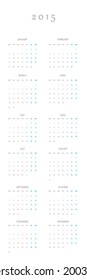 2015 Planner Calendar