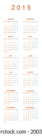 2015 Planner Calendar