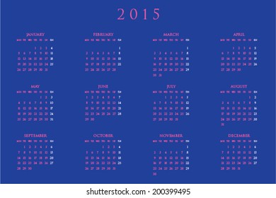 2015 Planner Calendar