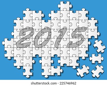 2015 PUZZLE  WHITE