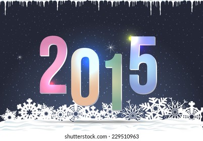 2015 Stylish Text Abstract Elements Background