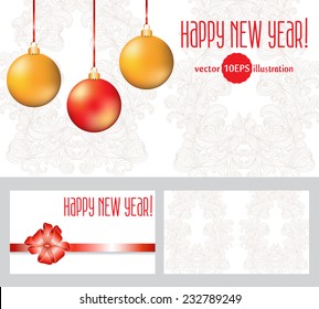 2015. Template Abstract decoration vintage background Happy New Year with space for your text. Suitable for various designs, invitation, thank you card, save the date cards. Vector 10 EPS