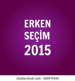 2015 Turkey Early Voting, vector (2015 erken secim)
