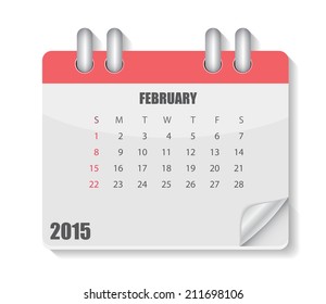 2015 Year Calendar Vector Illustration