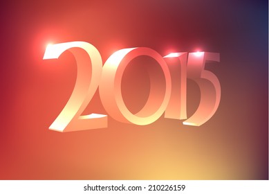 2015 year colorful background. Vector eps10