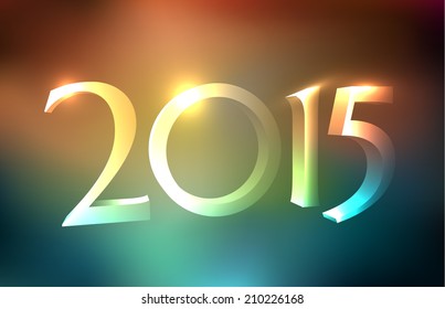 2015 year colorful background. Vector eps10