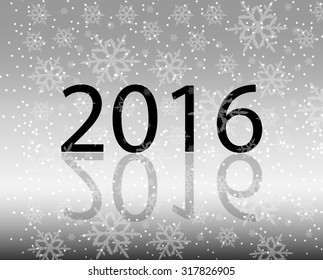 2015-2016 change represents the new year 2016. New year 2016 Text Design.